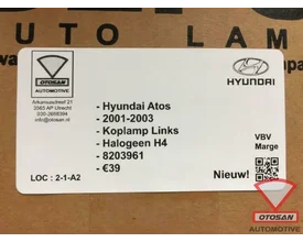 hyundai-atos-2001-2003-koplamp-links-h4-halogeen-nieuw!-8203 — foto 3