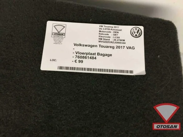 vw-touareg-2017-vloerplaat-laadvloer-bagage-760861484 — foto 3