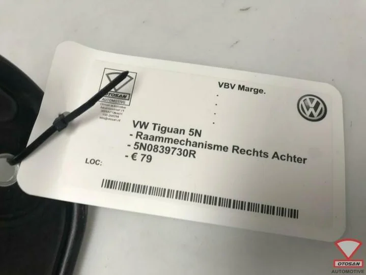 vw-tiguan-5n-raammechanisme-rechts-achter-5n0839730r — foto 4