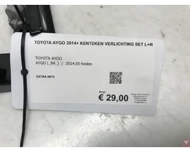 toyota-aygo-2014+-kenteken-verlichting-set-l+r- — foto 4