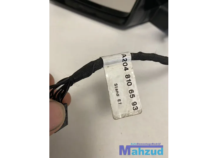 mercedes-c-klasse-w204-zwart-links-spiegel-black-left-mirror