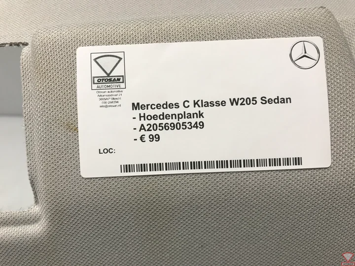 mercedes-c-klasse-w205-sedan-hoedenplank-a2056905349 — foto 2