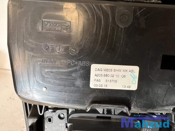 mercedes-cklasse-w205-zwart-glans-middenconsole-compleet-20132019 — foto 5