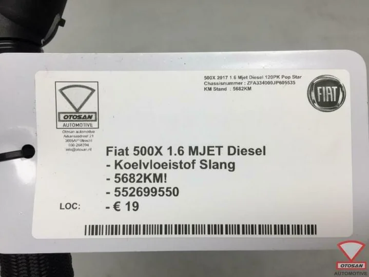 fiat-500x-2017-1.6-mjet-koelvloeistof-slang-552699550 — foto 3