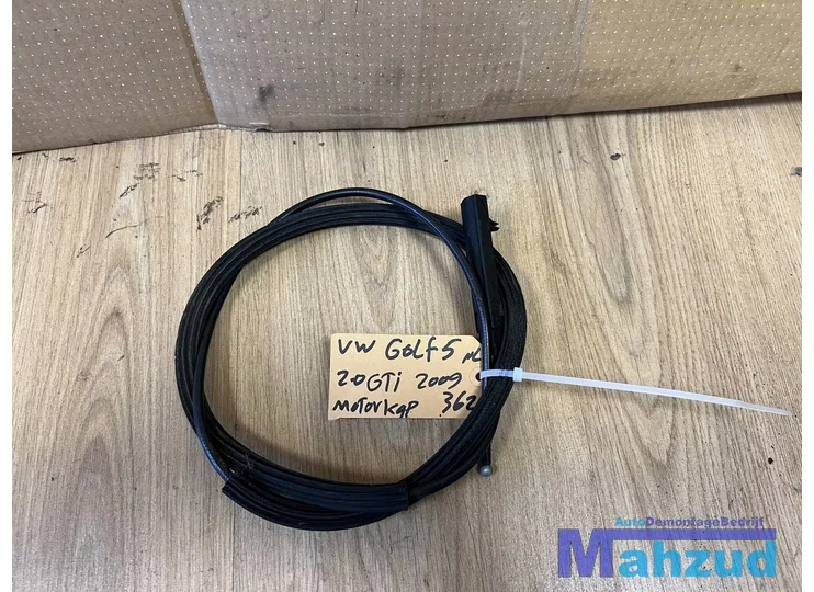 VW GOLF 5 Motorkap kabel 2003-2009