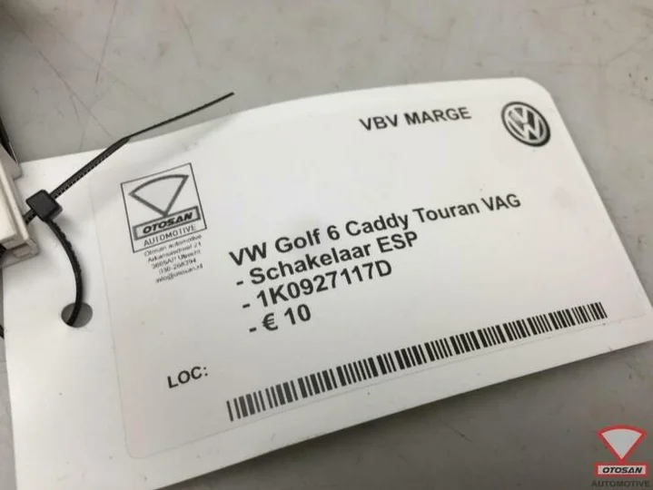 vw-golf-6-caddy-touran-vag-esp-schakelaar-1k0927117d — foto 2