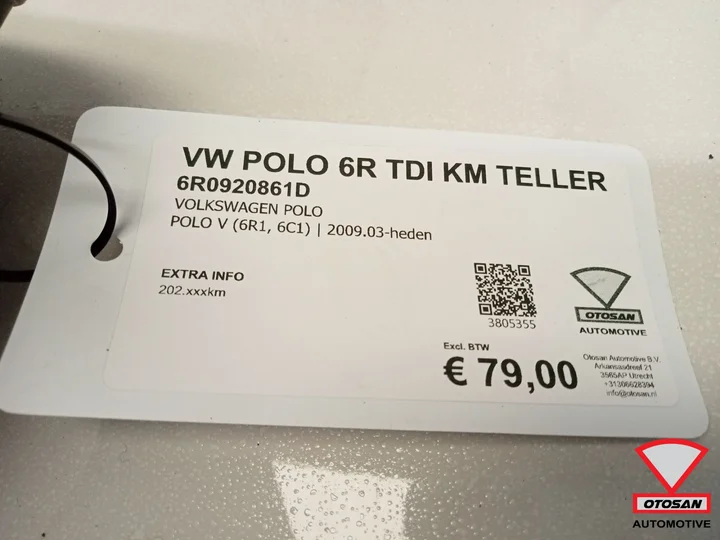 vw-polo-6r-tdi-km-teller-cockpit-6r0920861d — foto 3