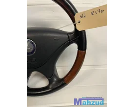 mercedes-slk-r170-hout-stuurwiel-stuur-met-airbag-9604 — foto 4
