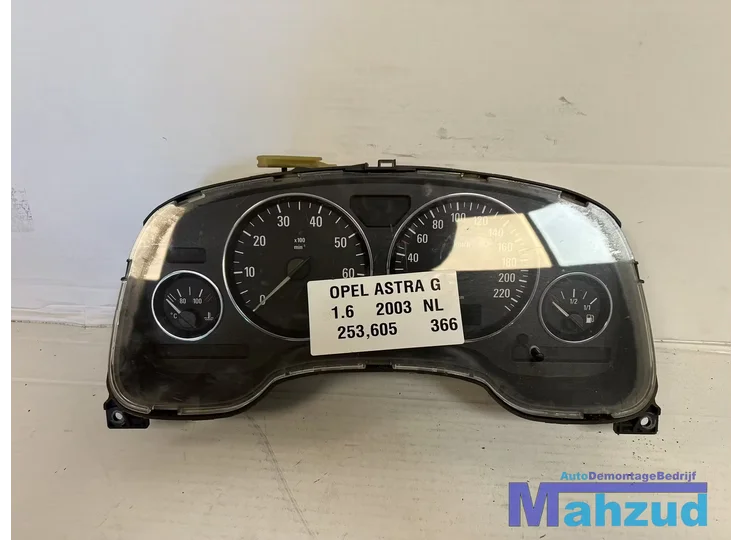 OPEL ASTRA G 1.6 Kilometer teller unit 1997-2004
