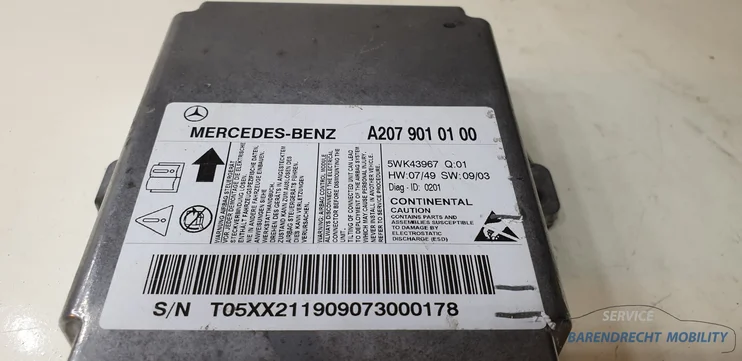 airbagmodule-w207-eklasse-coupe-cabrio-mercedes-a2079010100-origineel-gebruikt-2009-2016 — foto 7