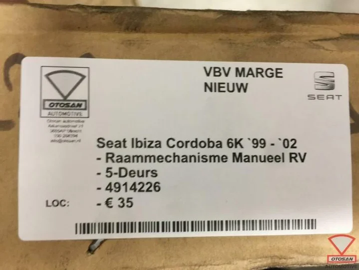 seat-ibiza-cordoba-99-02-raammechanisme-manueel-rechts-voor — foto 2