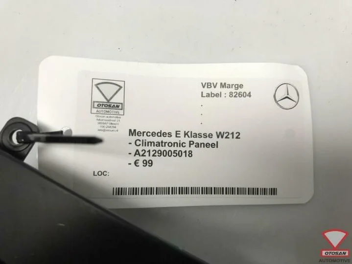 mercedes-e-klasse-w212-climatronic-paneel-a2129005018 — foto 2