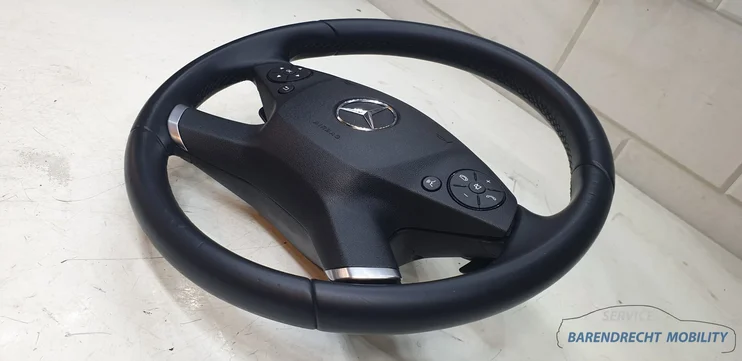4spaaks-stuurwiel-mercedes-w207-w212-e-klasse-zwart-stuurwielbediening-flippers-airbag-origineel-gebruikt-2009-2014 — foto 2