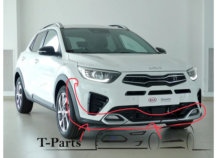 Kia stonic facelift voorbumper onder deel bumper nieuw 86512h8ka0