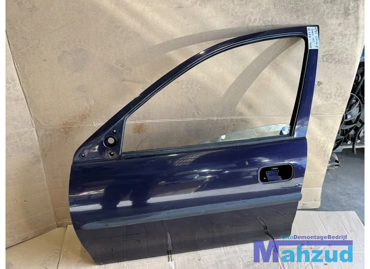 OPEL CORSA B BLAUW Z279 Links voor deur portier 1993-1999