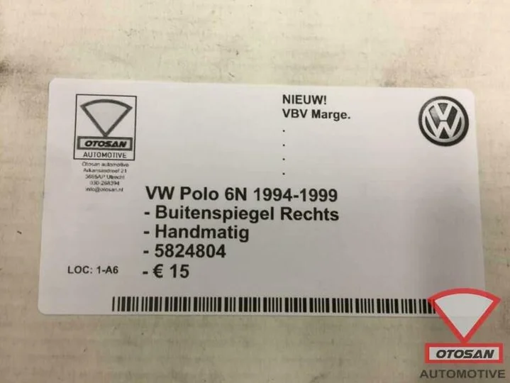 vw-polo-6n-1994-1999-buitenspiegel-spiegel-rechts-nieuw!-582 — foto 4