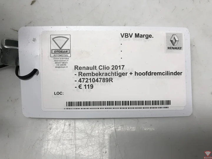 renault-clio-rembekrachtiger-+-hoofdremcilinder-472104789r — foto 2