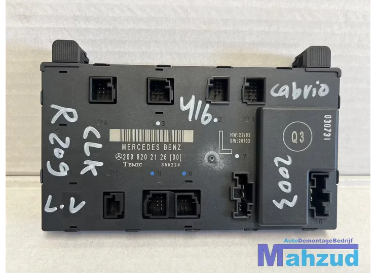 MERCEDES CLK W209 Cabrio links deur module 2098202126 