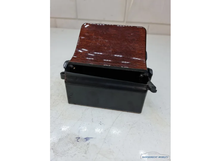 mercedes-w210-e-klasse-middenconsole-opbergvak-center-console-storage-bruin-hout-brown-wood-origineel-nette-staat-gebruikt-1995-1996-1997-1998-1999-2000-2001-2002-2003-barendrecht-mobility-service