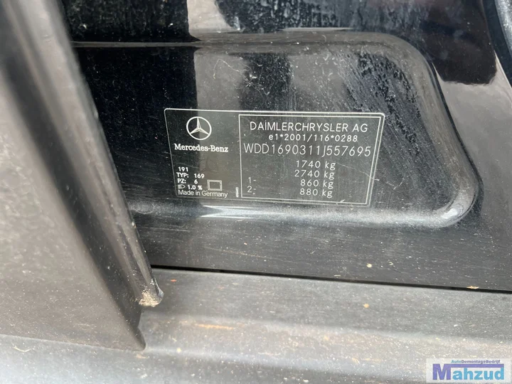 mercedes-a-klasse-w169-a150-15-zwart-191-demontage-onderdelen — foto 17