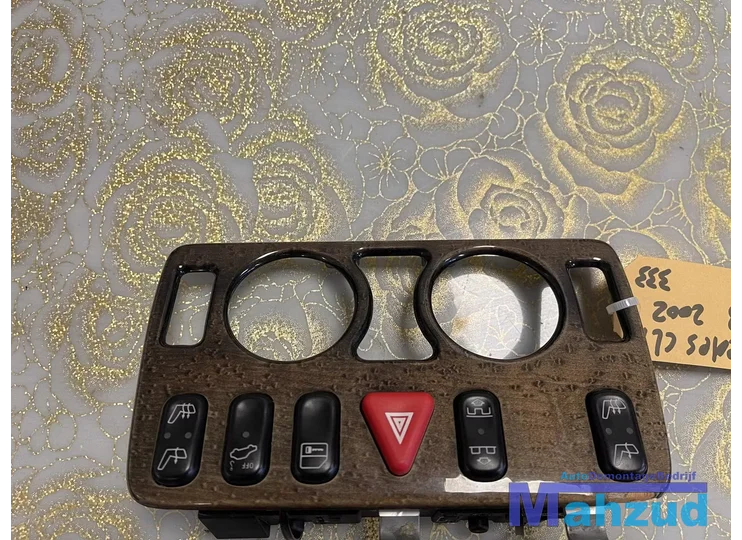 mercedes-clk-w208-middenconsole-schakelaar-hout-dashboard-deel