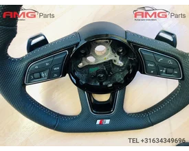 audi-s-line-rs-a4-s4-rs4-a5-s5-stuur-met-airbag-geperforeerd-leer — foto 3