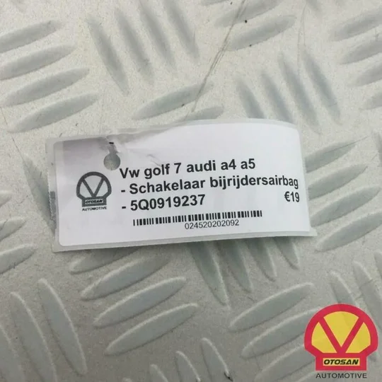 vw-golf-7-audi-seat-schakelaar-bijrijdersairbag-5q0919237 — foto 2