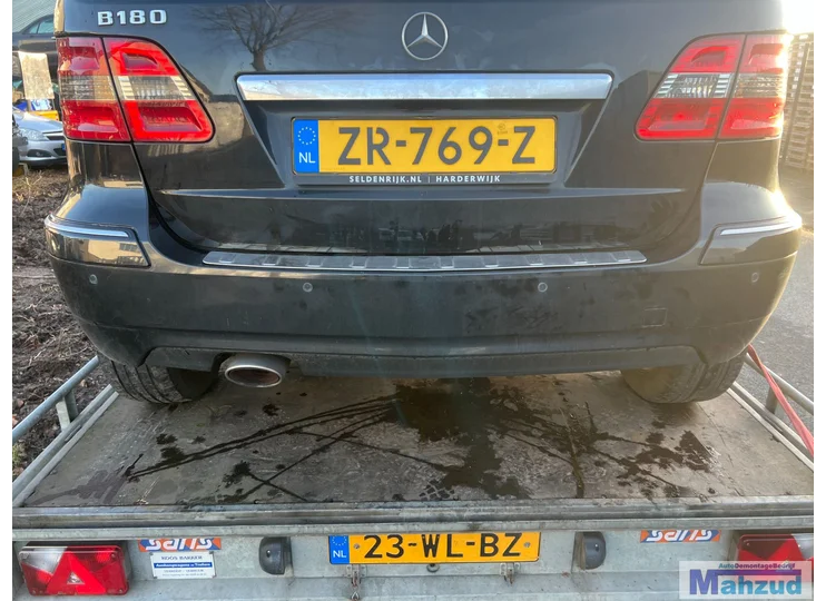 Pare-chocs arrière noir 191 pour Mercedes Classe B W245 (2004-2011)