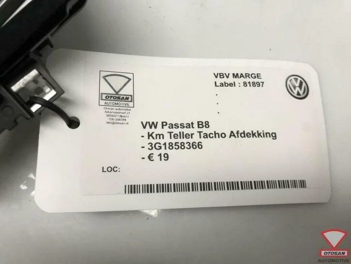 vw-passat-b8-km-teller-tacho-afdekking-3g1858366 — foto 3