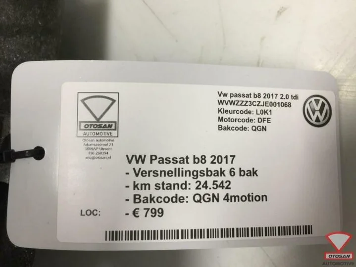 vw-passat-b8-2017-vag-versnellingsbak-bak-6-bak-4x4-qgn — foto 7