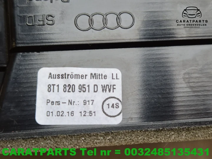 8t1820951d-audi-a5-luchtrooster-dashboard-a4-s5-s4-rs5-rs4 — foto 6