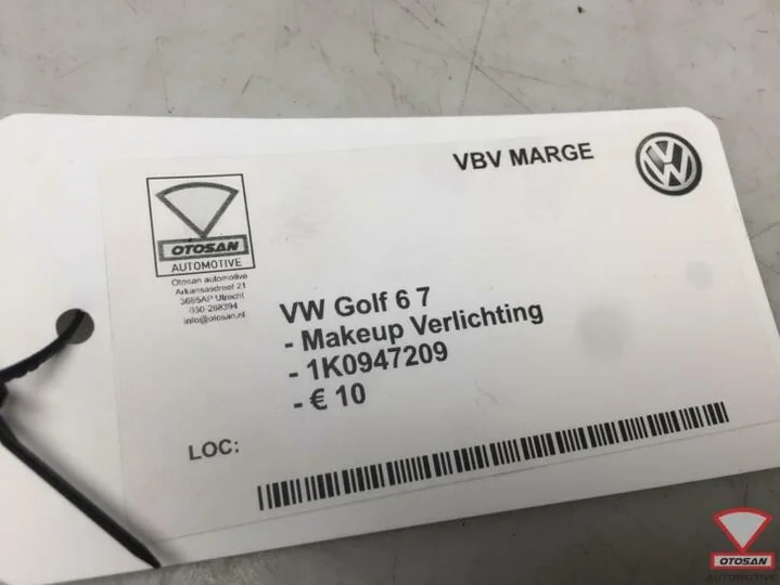 vw-golf-6-7-makeup-zonneklep-verlichting-1k0947209 — foto 2