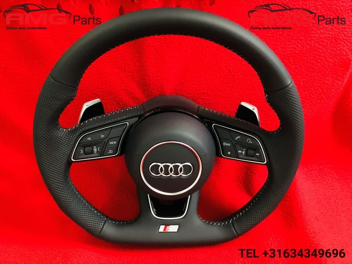 audi-s-line-rs-a4-s4-rs4-a5-s5-stuur-met-airbag-geperforeerd-leer — foto 8