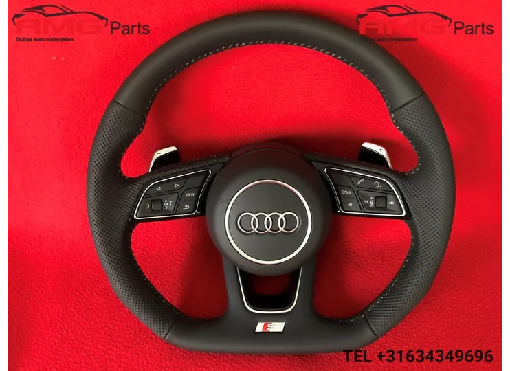 Audi S Line RS A4 S4 RS4 A5 S5 Stuur met Airbag Geperforeerd Leer