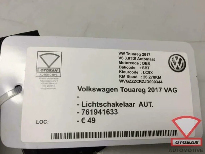 vw-touareg-2017-vag-lichtschakelaar-aut-761941633 — foto 2