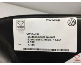 vw-golf-6-buitenspiegel-spiegel-inklapbaar-led-links-lc9x — foto 4