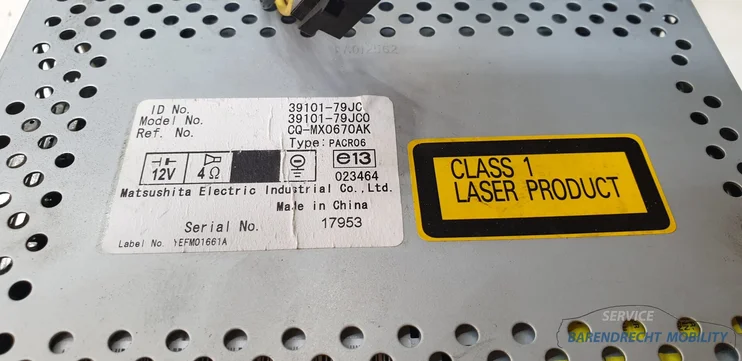 radio-cd-speler-suzuki-sx4-3910179jc0-headunit-mp3-origineel-gebruikt — foto 5