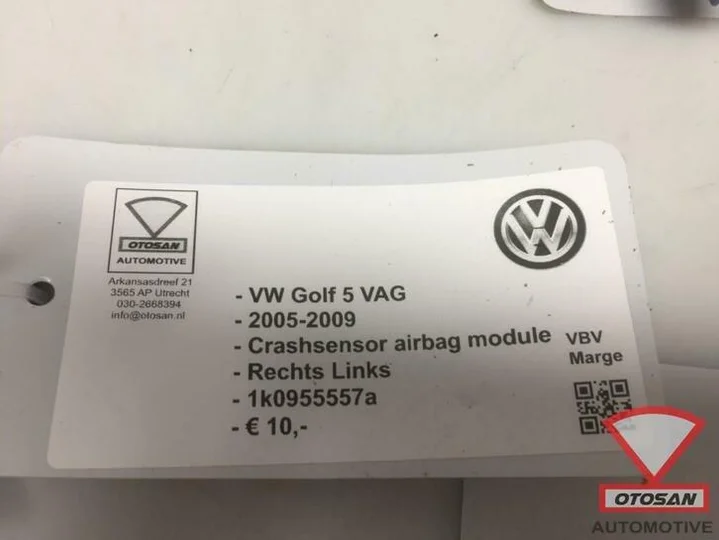 vw-golf-v-5-05-09-vag-crash-airbag-druk-sensor-1k0955557a — foto 2