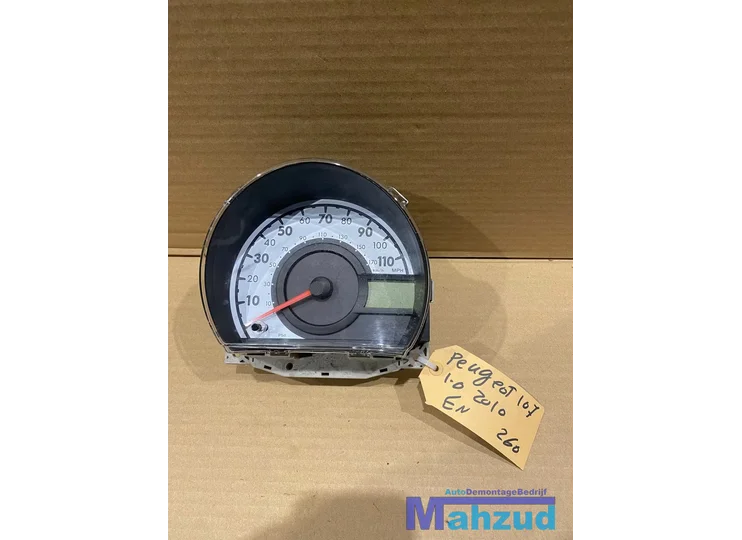 PEUGEOT 107 C1 AYGO KM Teller tellerunit UK ENGELS 2005-2014