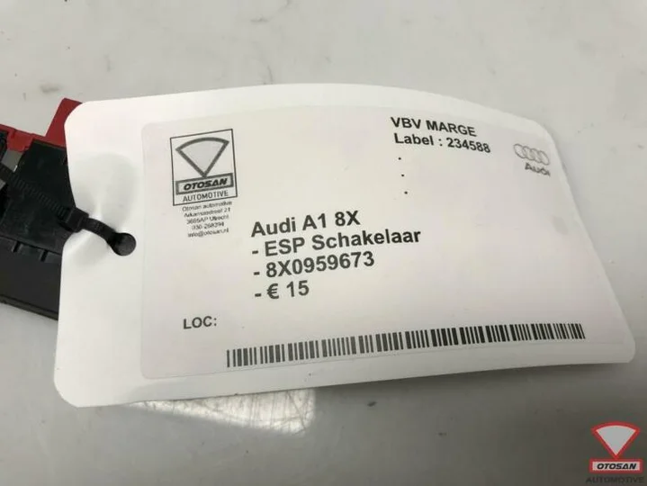audi-a1-8x-esp-schakelaar-8x0959673 — foto 2