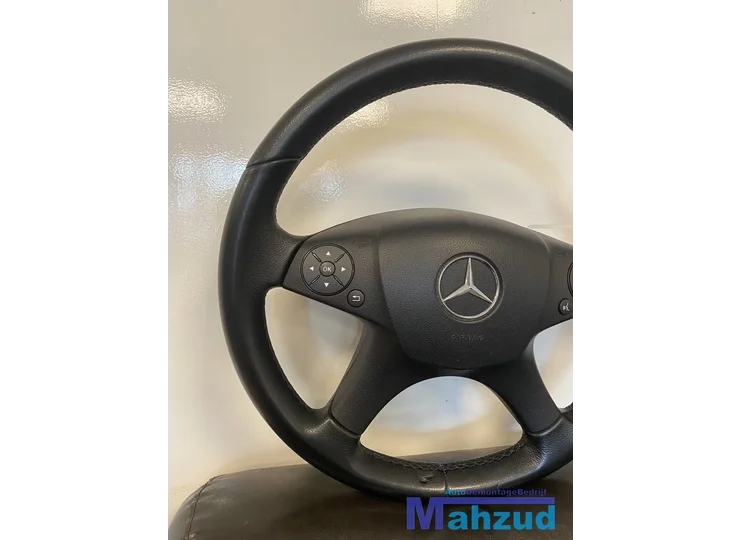 mercedes-w204-cklasse-leer-stuurwiel-stuur-met-airbag