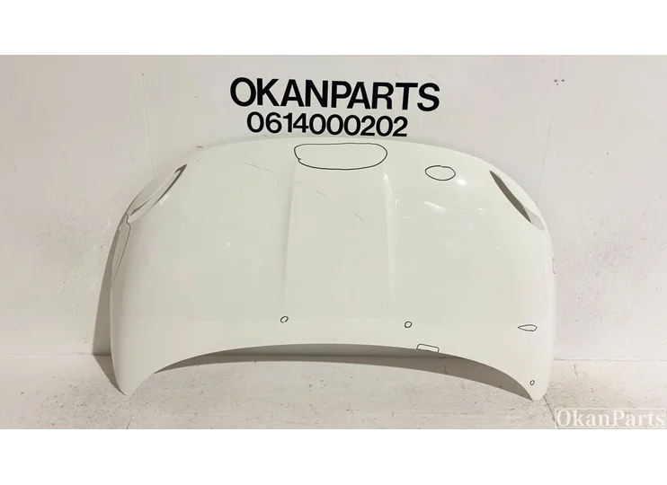 Motorhaube des Fiat 500e