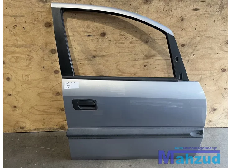 OPEL ZAFIRA A ZILVER Z151 Rechts voor deur 1998-2005