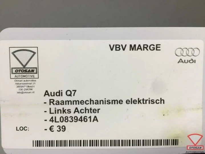 audi-q7-4l-raammechanisme-elekt.-links-voor-4l0839461a — foto 3