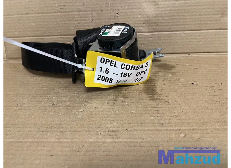 	OPEL CORSA D Rechts voor gordel 3 deurs 2005-2014