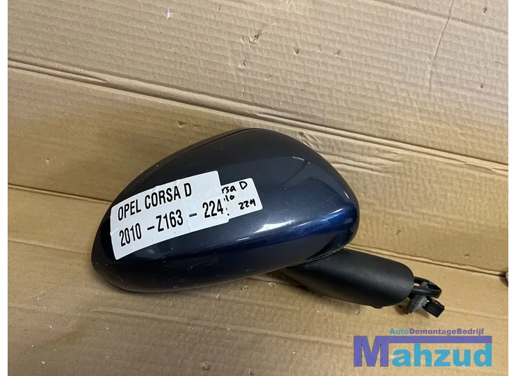 OPEL CORSA D Blauw Z163 Rechts spiegel buitenspiegel 2006-2015