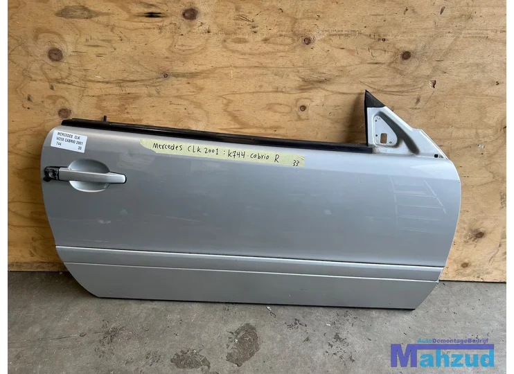 MERCEDES CLK W208 Zilver 744 rechts deur portier 1996-2002