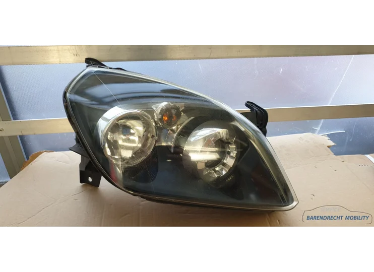 Phare Opel Tigra Twintop TT halogène droit avec incrustation foncée original utilisé 2004 / 2010