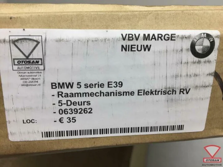 bmw-5-serie-e39-raammechanisme-elekt.-rechts-voor-nieuw!-063 — foto 2