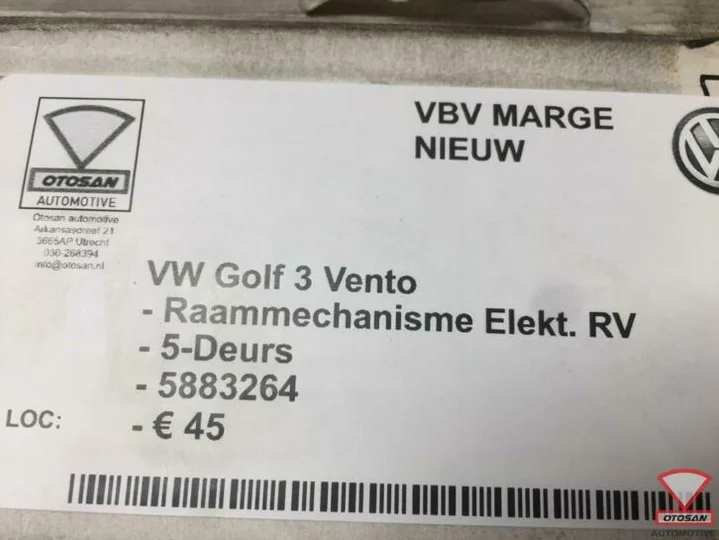 vw-golf-3-vento-raammechanisme-elekt.-rechts-voor-5drs-nieuw — foto 2